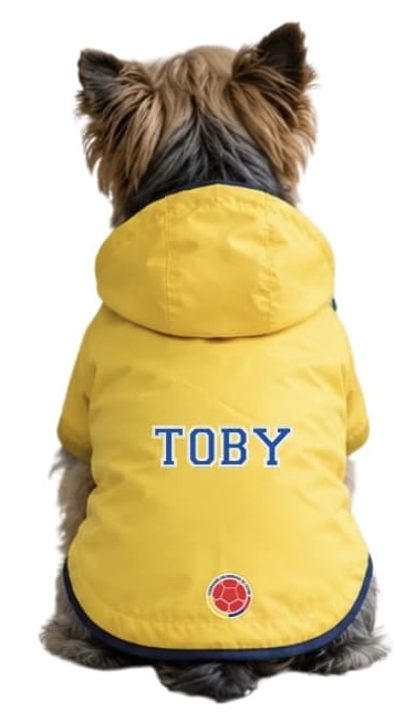 Jacket Amarillo Personalizada Para Perros Pequeños - Image 3